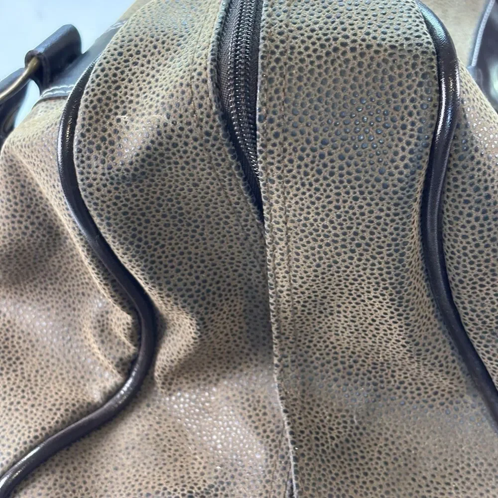 Sovrano Golf Over Night Bag: Double Decker Duffle W/ Shoe Compartment Brown